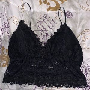Black lace top. Says 2 XL fits like XL.
